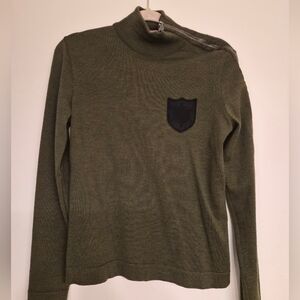 Authier Olive Green Sweater
